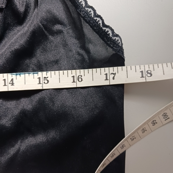 VINTAGE black slip dress - Picture 5 of 5